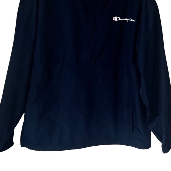 Champion Authentic Activewear Pullover Hoodie Jacket Mens Medium Black - Picture 4 of 11